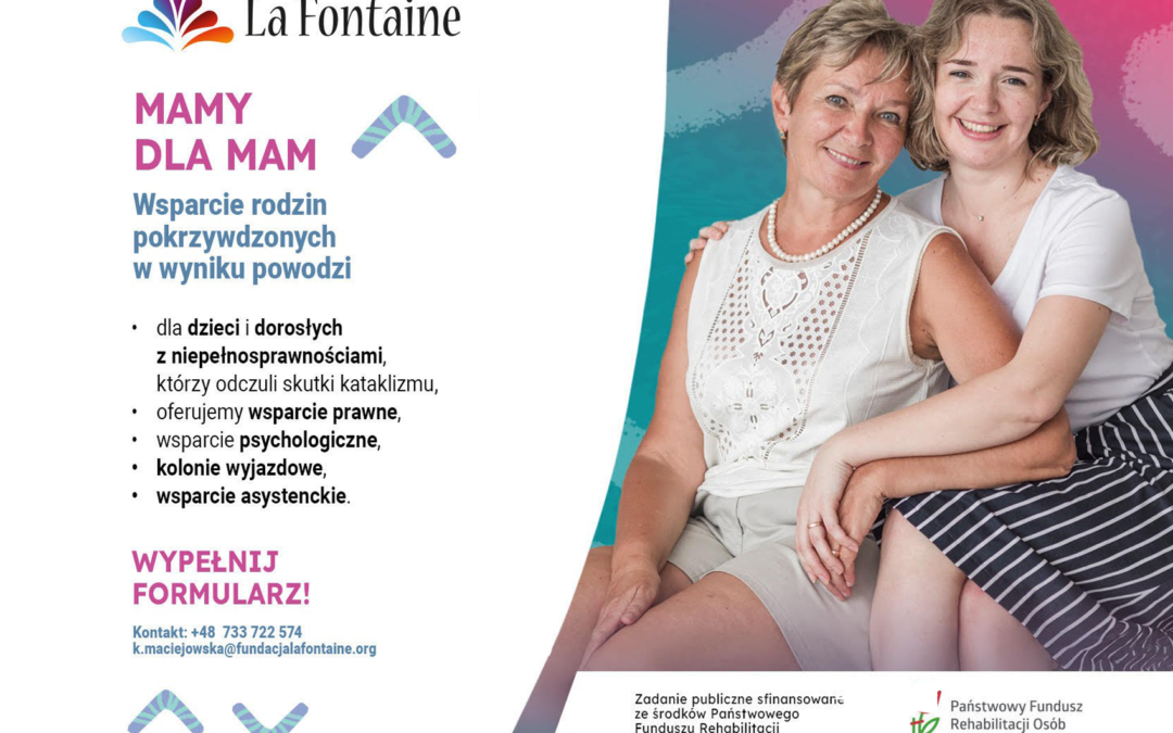 Wsparcie dla osób z niepełnosprawnościami  po powodzi w woj. śląskim
